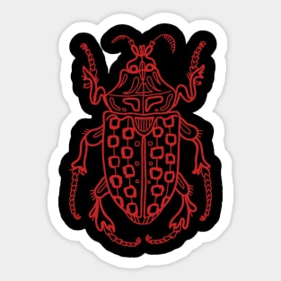 Red beetle Sticker